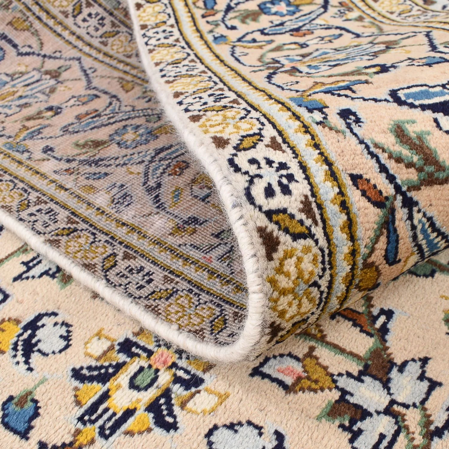 Perserteppich - Keshan - 264 x 145 cm - sand - Image 4