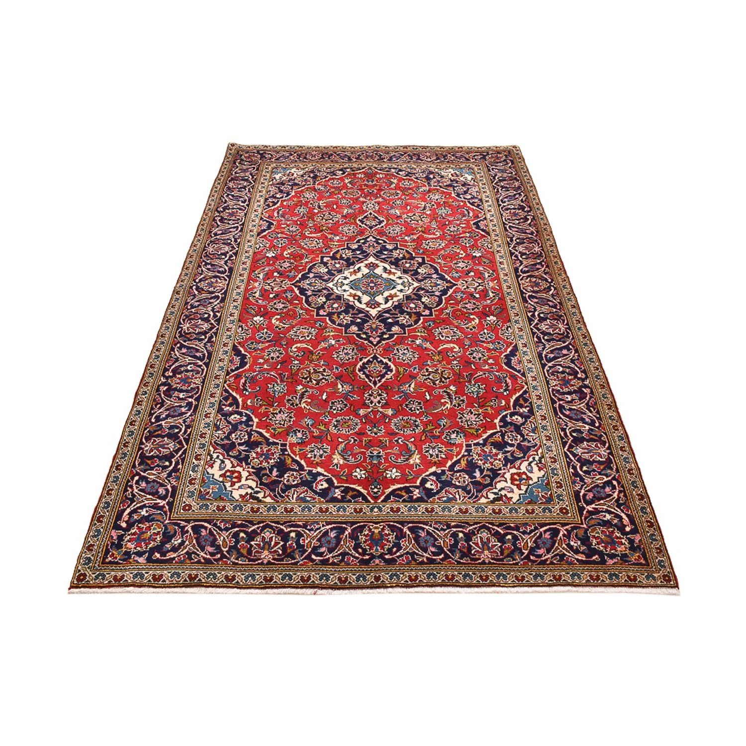 Perserteppich - Keshan - 265 x 150 cm - rot - Image 5