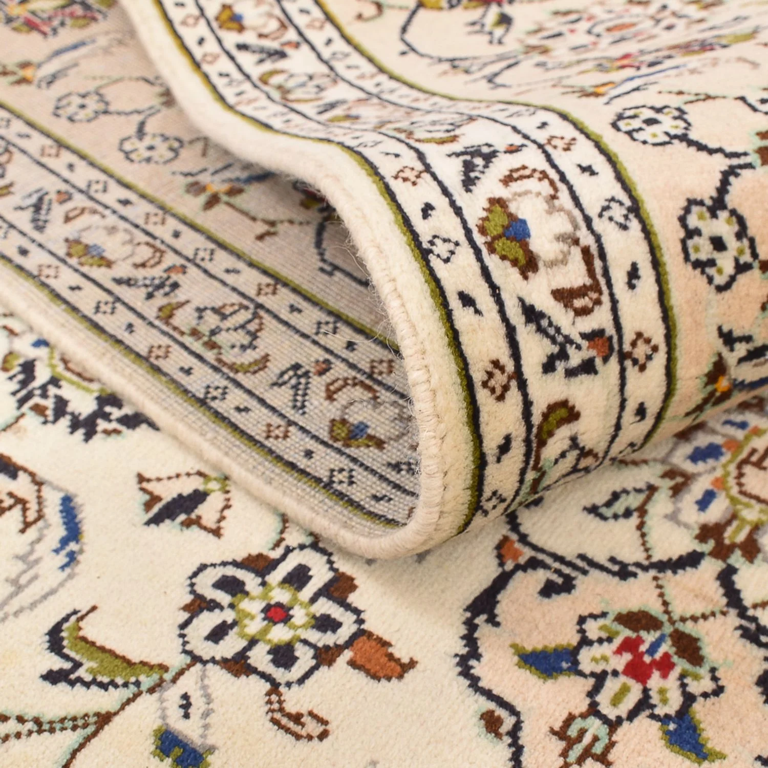 Perserteppich - Keshan - 290 x 197 cm - dunkelbeige - Image 4