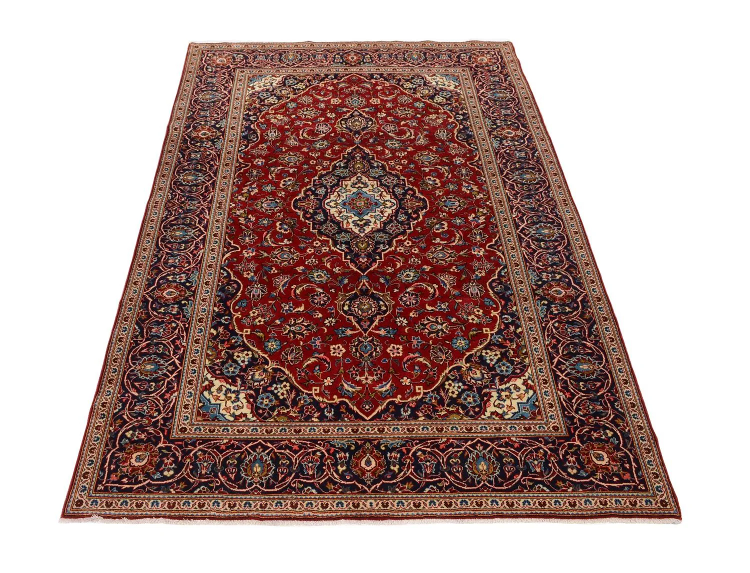 Perserteppich - Keshan 303 x 202 cm - rot - Image 5