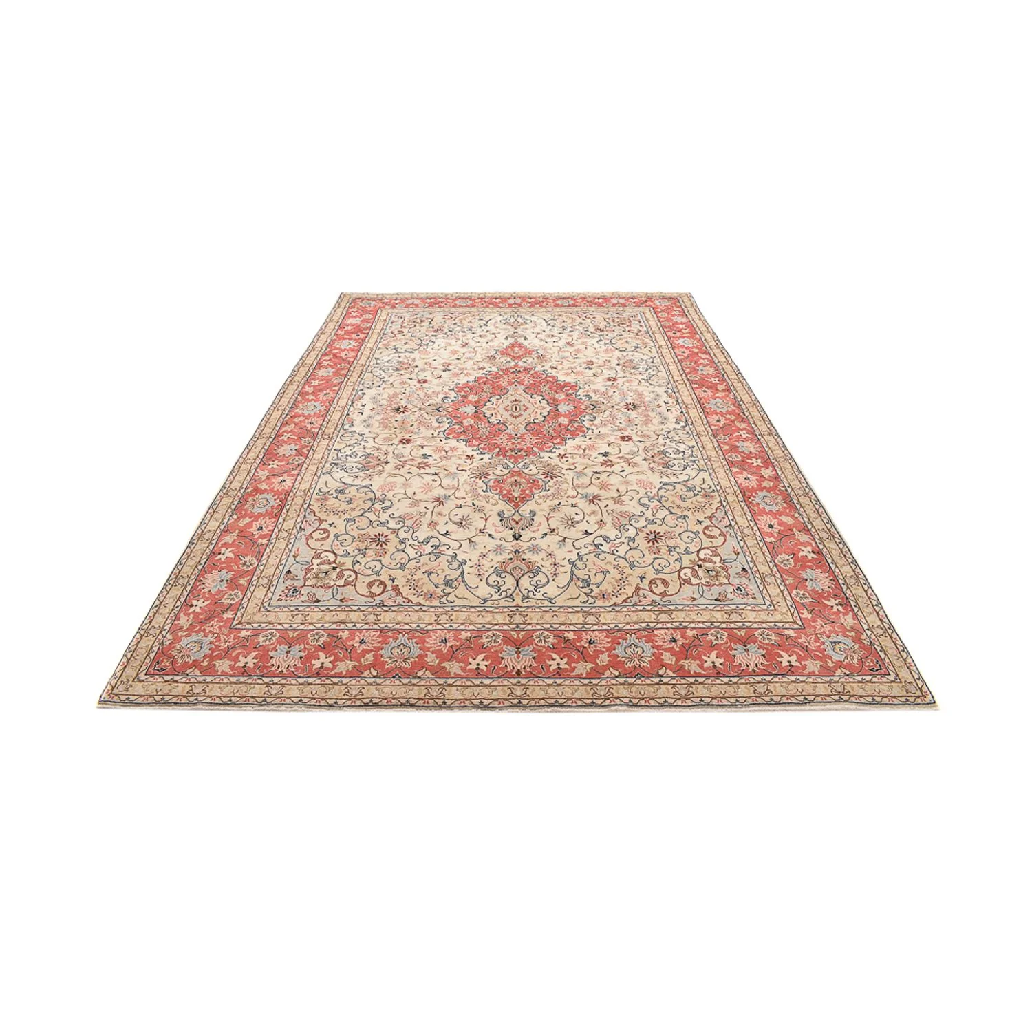 Perserteppich - Keshan - 342 x 243 cm - hellbeige - Image 5