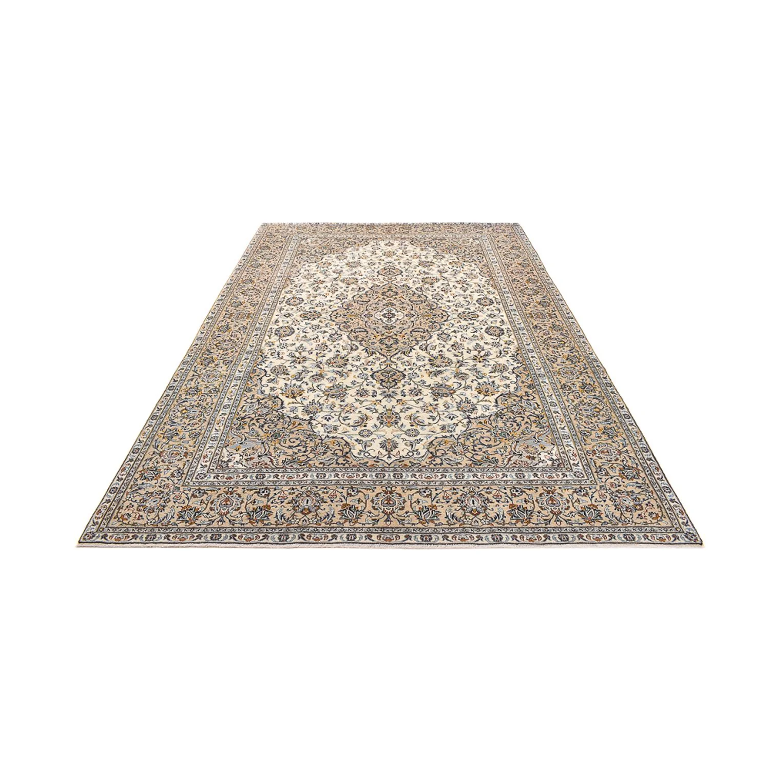 Perserteppich - Keshan - 343 x 238 cm - hellbeige - Image 5