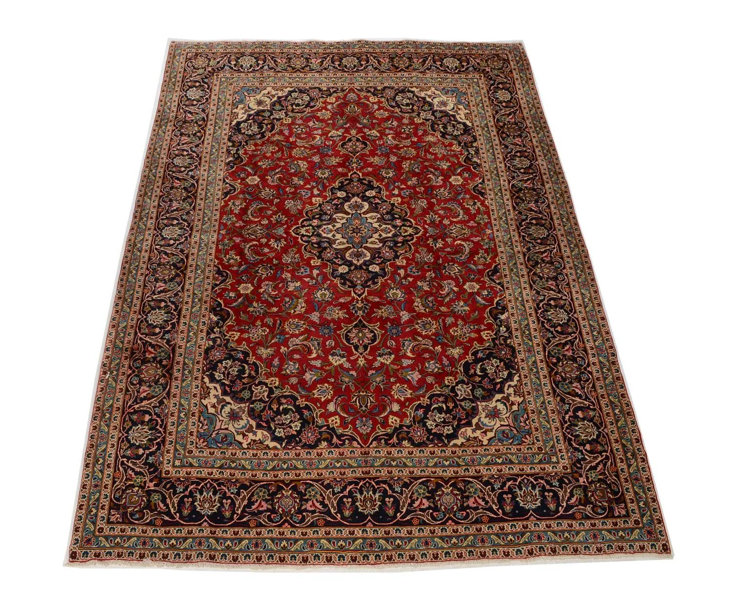 Perserteppich - Keshan 352 x 245 cm - rot - Image 5