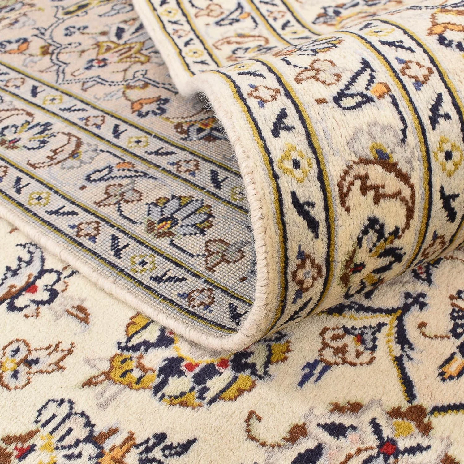 Perserteppich - Keshan - 355 x 245 cm - hellbeige - Image 4