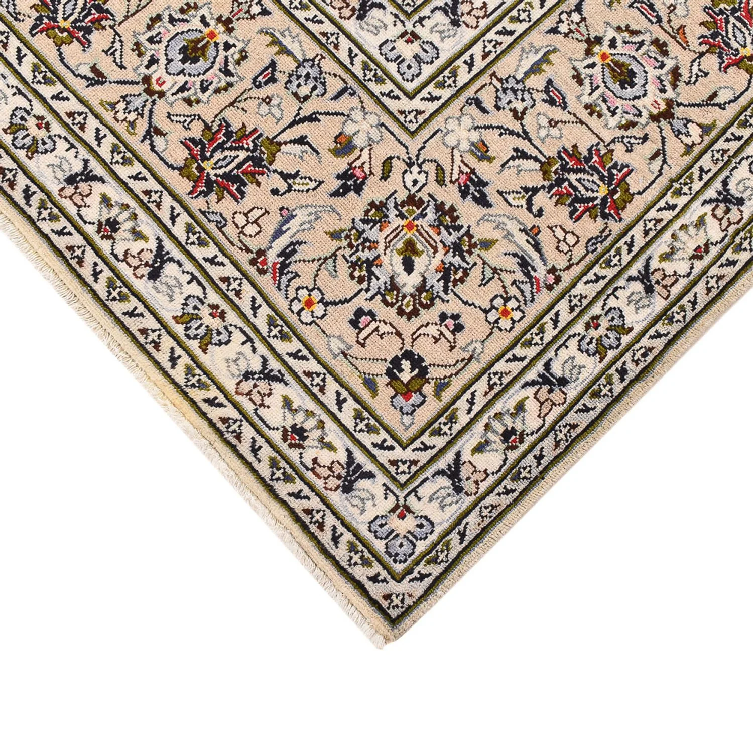 Perserteppich - Keshan - 356 x 242 cm - hellbeige - Image 2