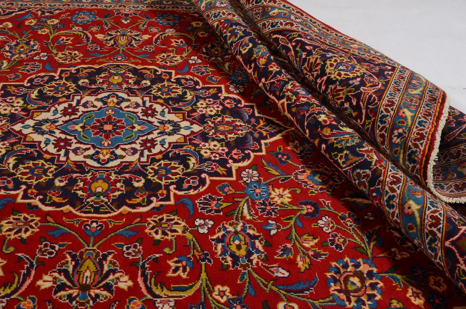 Perserteppich - Keshan 357 x 245 cm - rot - Image 4