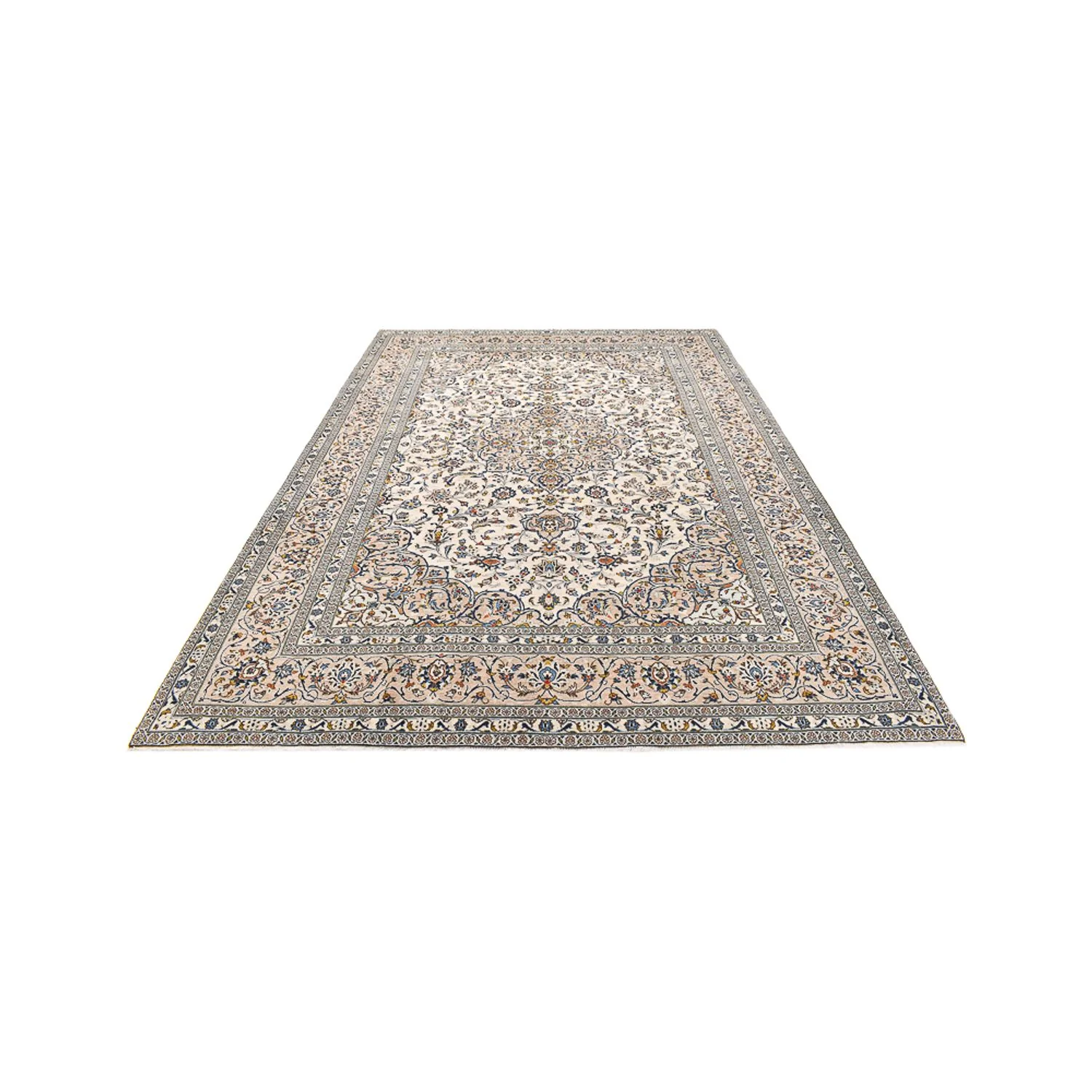 Perserteppich - Keshan - 360 x 246 cm - hellbeige - Image 5