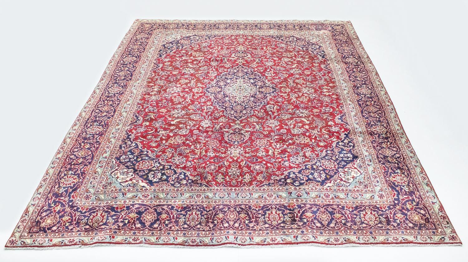 Perserteppich - Keshan 367 x 282 cm - rot - Image 5