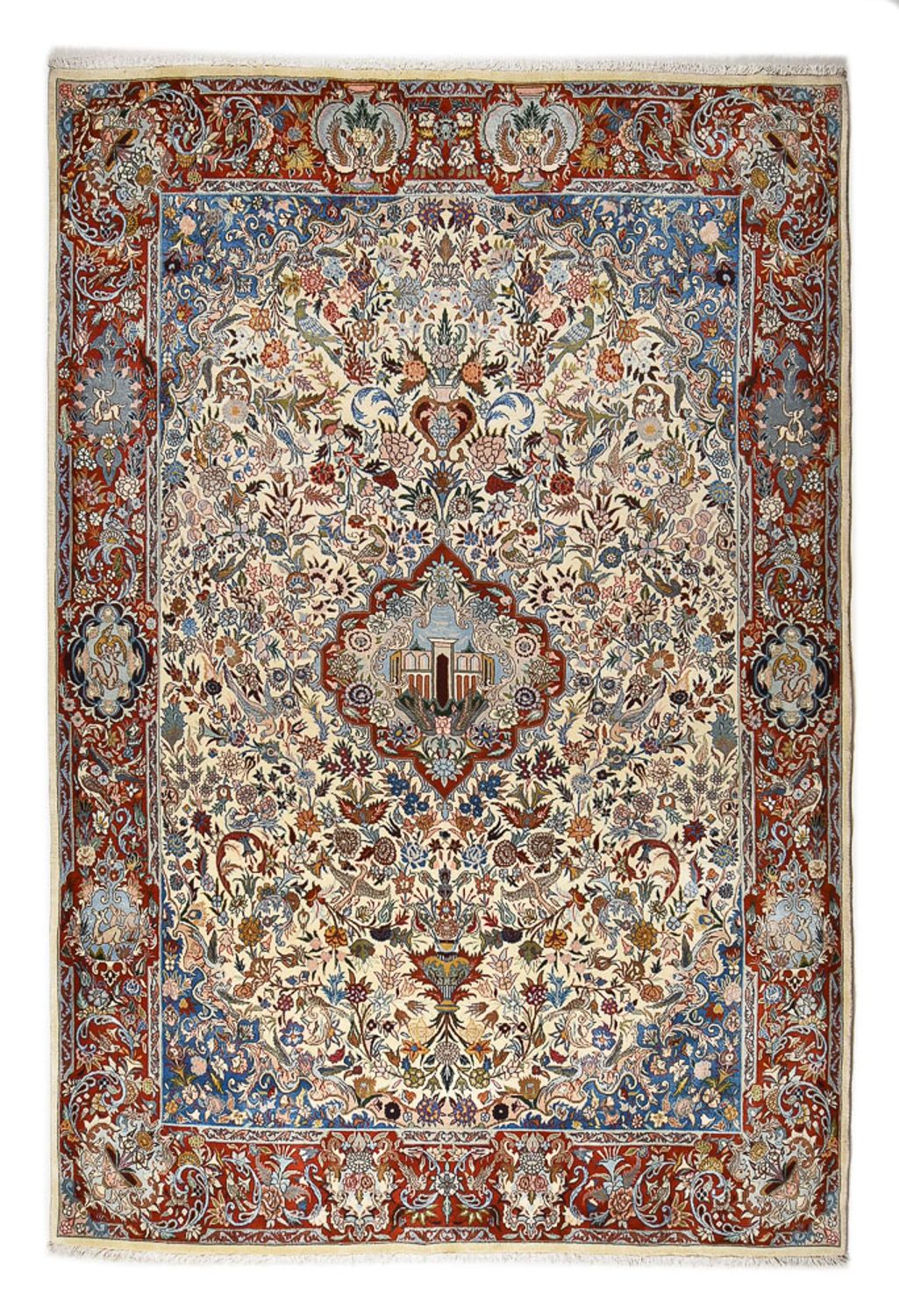 Keshan Teppich 373x259cm - Perserteppich