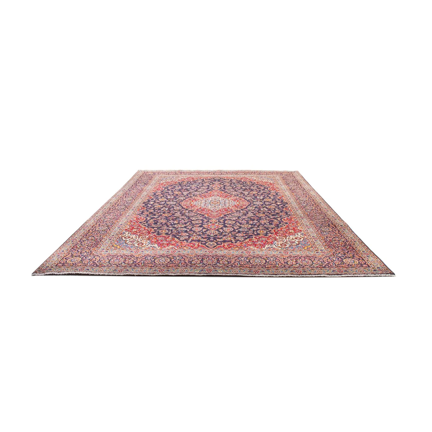 Perserteppich - Keshan - 380 x 295 cm - dunkelblau - Image 5