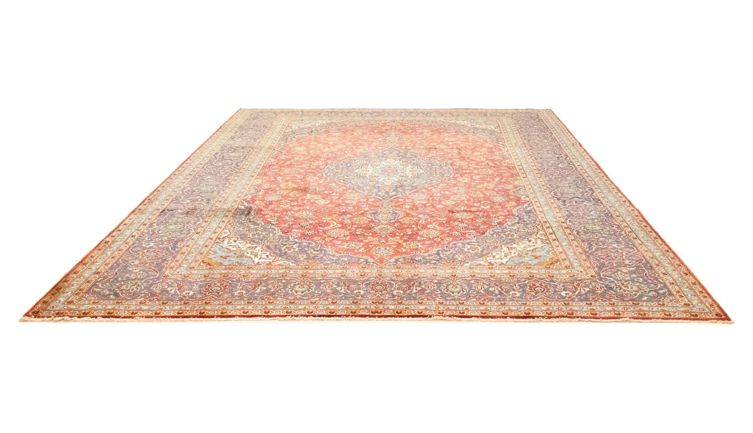 Perserteppich - Keshan 397 x 300 cm - orange - Image 5