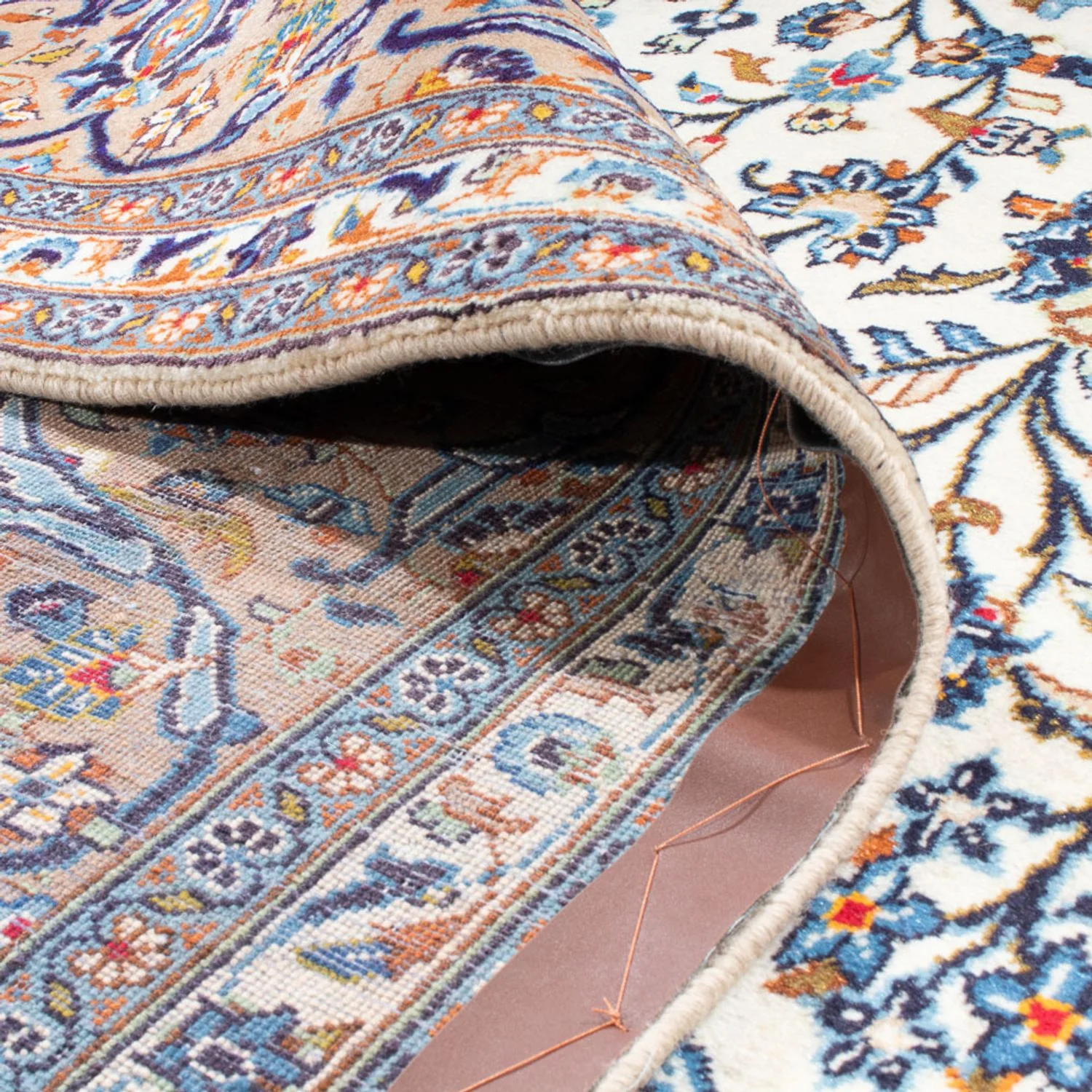 Perserteppich - Keshan - 405 x 302 cm - dunkelbeige - Image 4