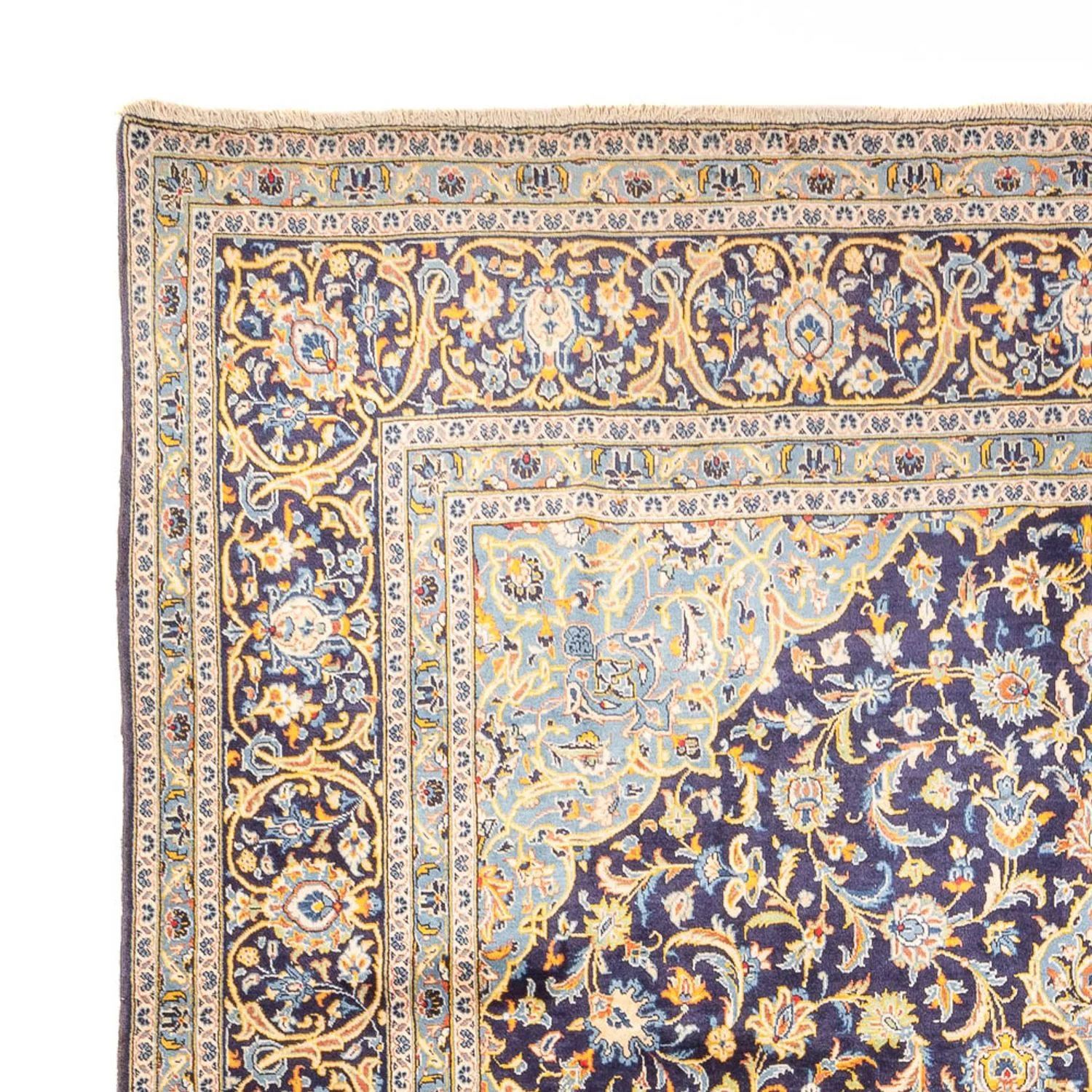 Perserteppich - Keshan quadratisch - 410 x 395 cm - dunkelblau - Image 3