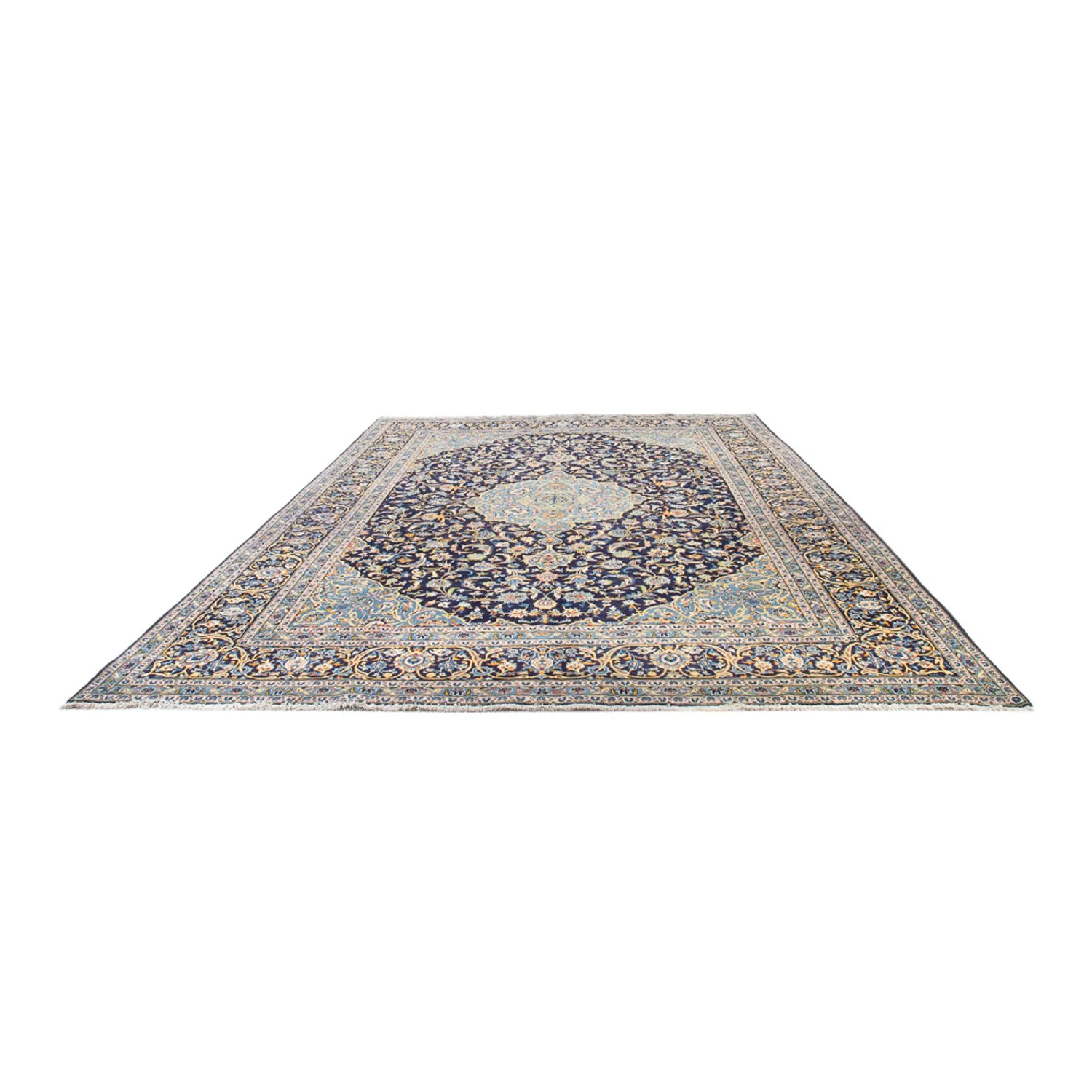 Perserteppich - Keshan quadratisch - 410 x 395 cm - dunkelblau - Image 5