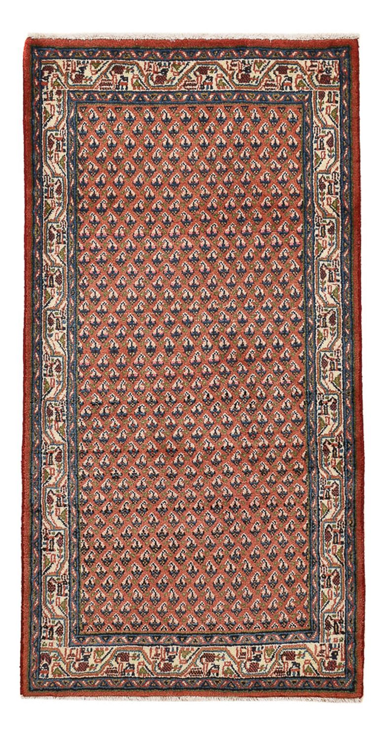 Perserteppich - Mir - 139 x 68 cm - dunkelrot