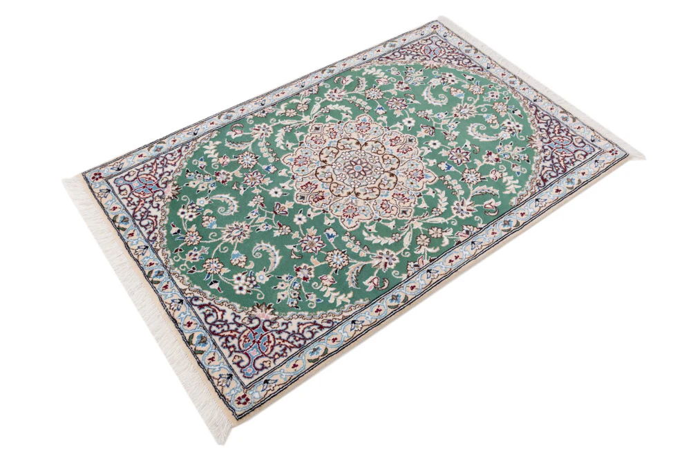 Perserteppich - Nain - 133 x 88 cm - grün - Image 2