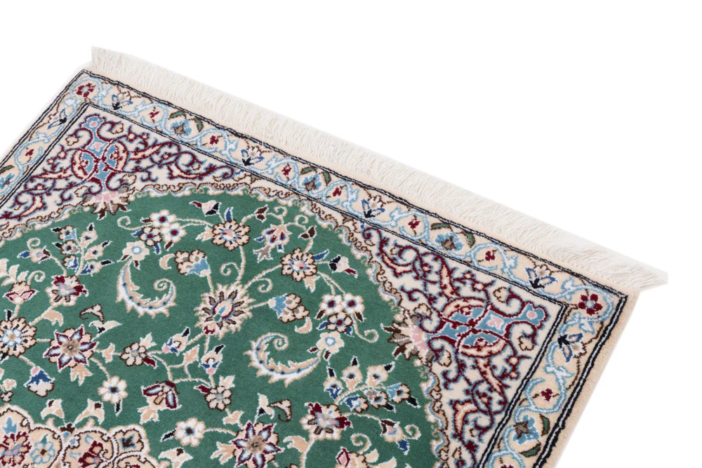 Perserteppich - Nain - 133 x 88 cm - grün - Image 4