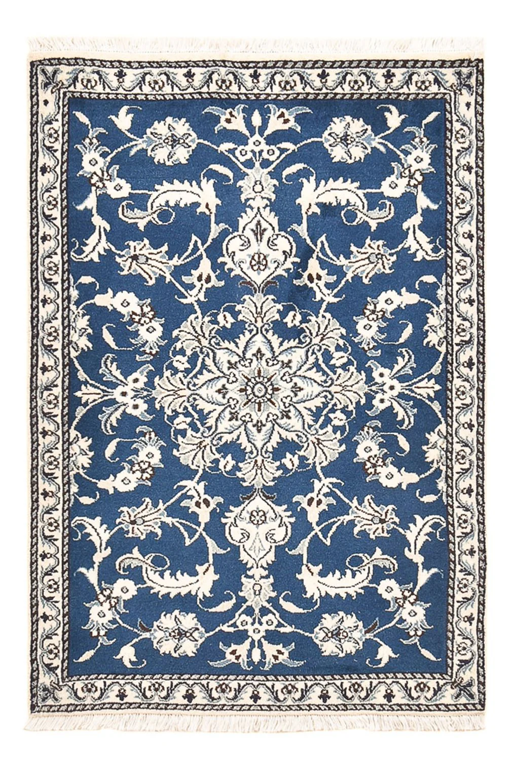 Perserteppich - Nain - 133 x 90 cm - blau