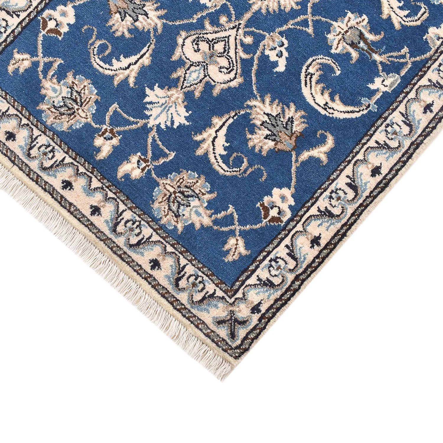 Perserteppich - Nain - 135 x 67 cm - blau - Image 2
