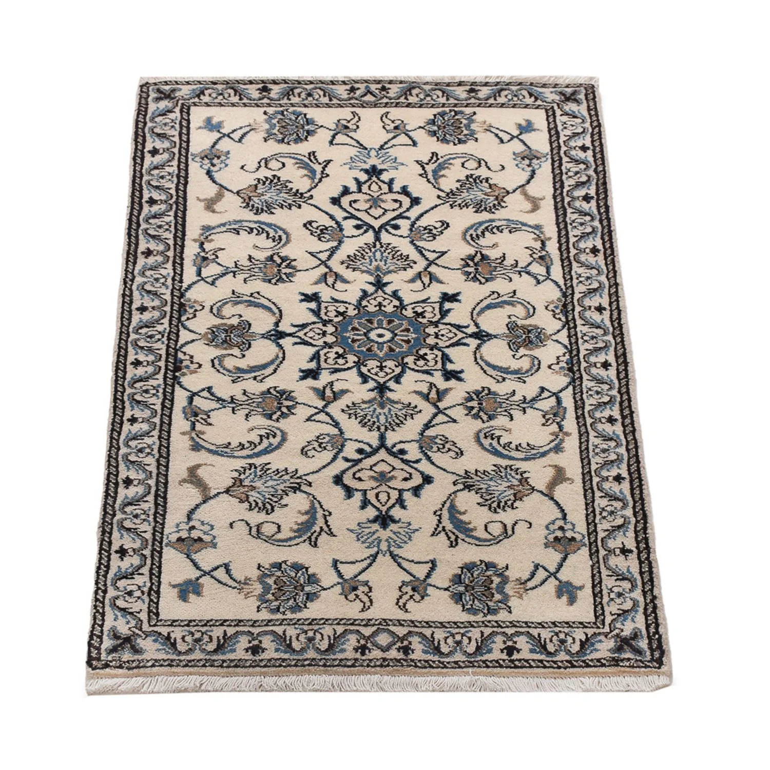 Perserteppich - Nain - 136 x 68 cm - creme - Image 4