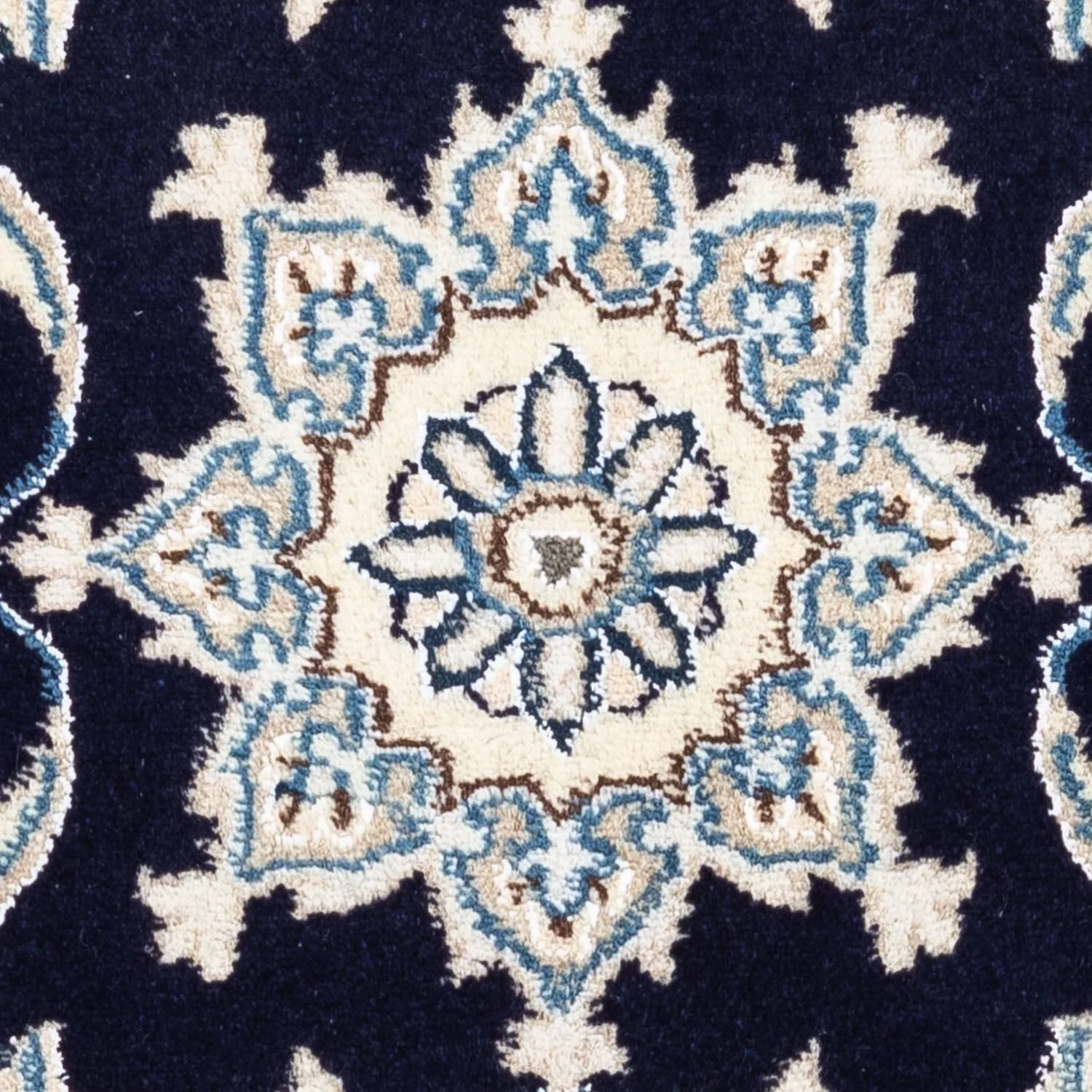 Perserteppich - Nain 138 x 68 cm - dunkelblau - Image 2
