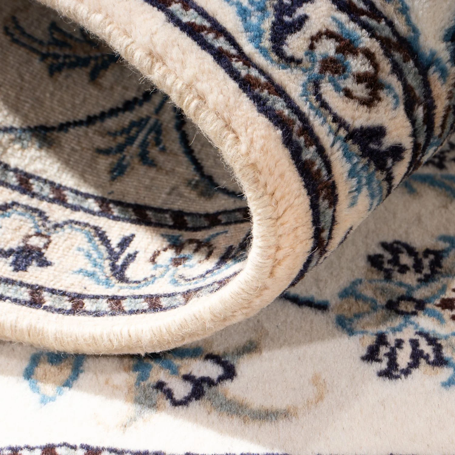 Perserteppich - Nain - 139 x 88 cm - creme - Image 4