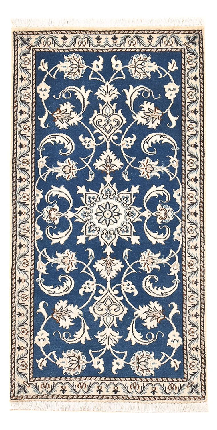 Perserteppich - Nain - 140 x 69 cm - blau