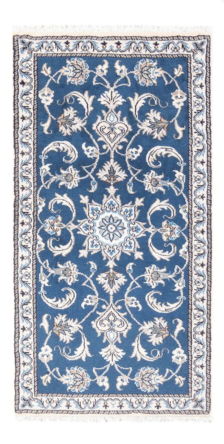 Perserteppich - Nain - 140 x 70 cm - blau