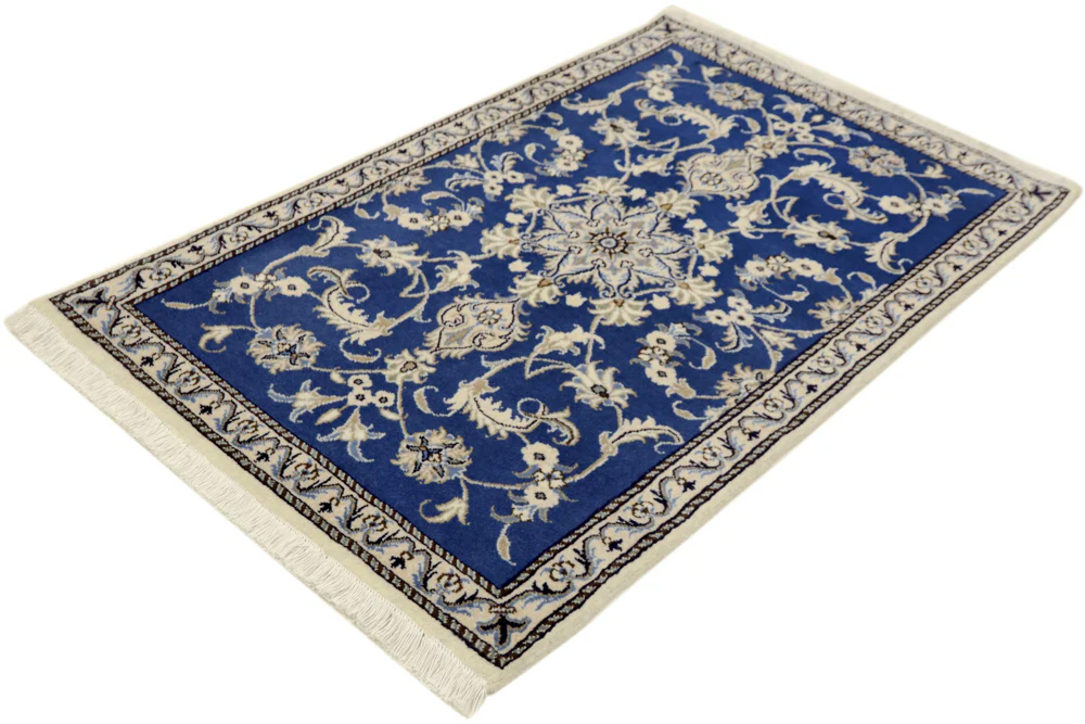 Perserteppich - Nain - 140 x 90 cm - dunkelblau - Image 3