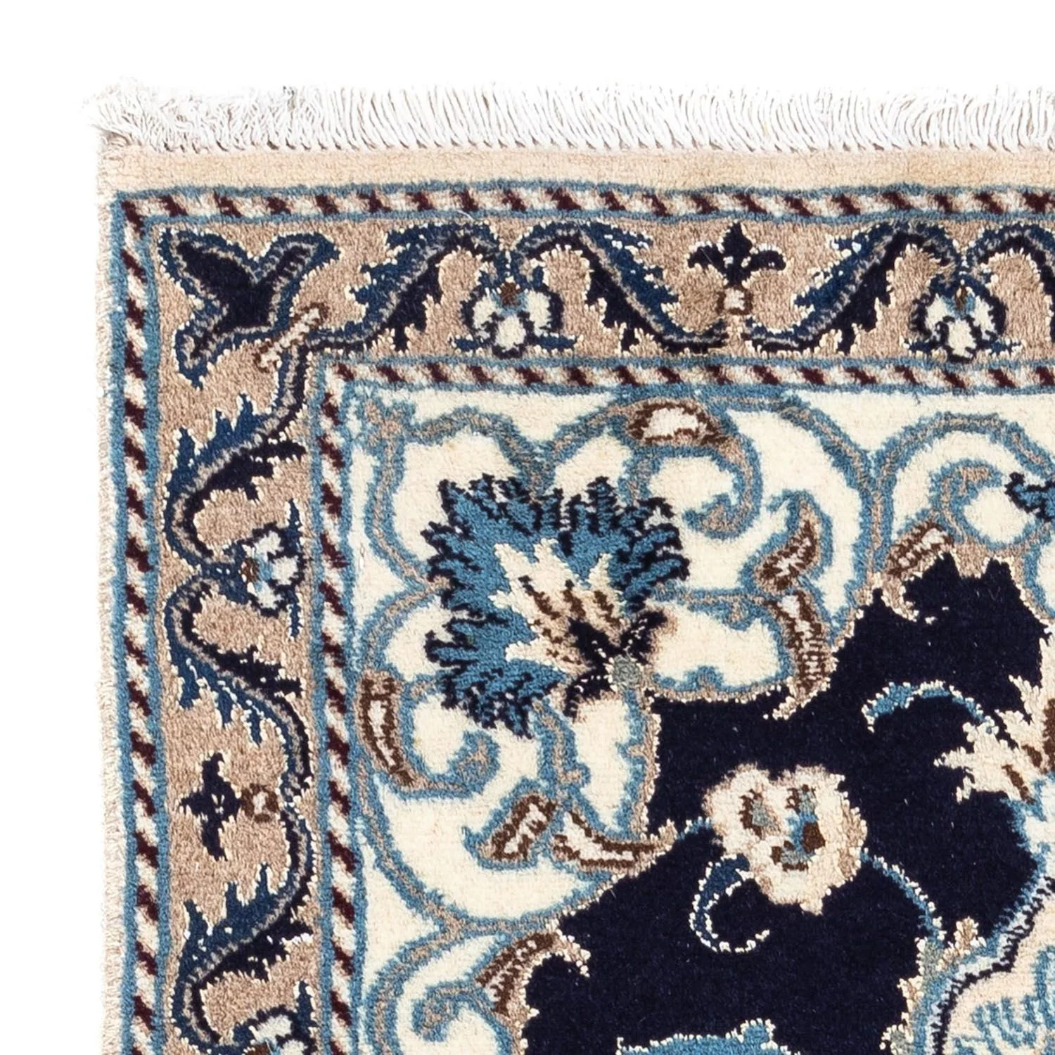 Perserteppich - Nain 141 x 66 cm - dunkelblau - Image 3