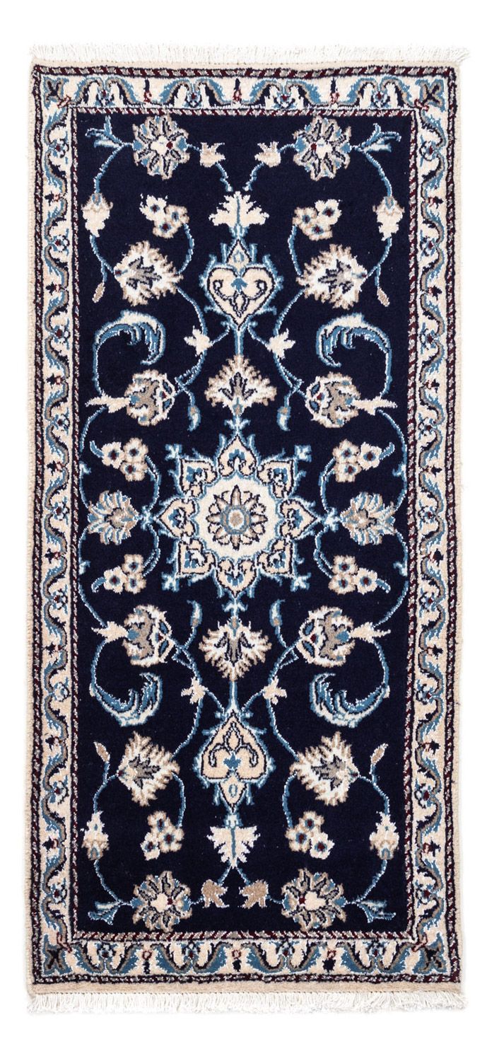 Perserteppich - Nain 141 x 67 cm - dunkelblau