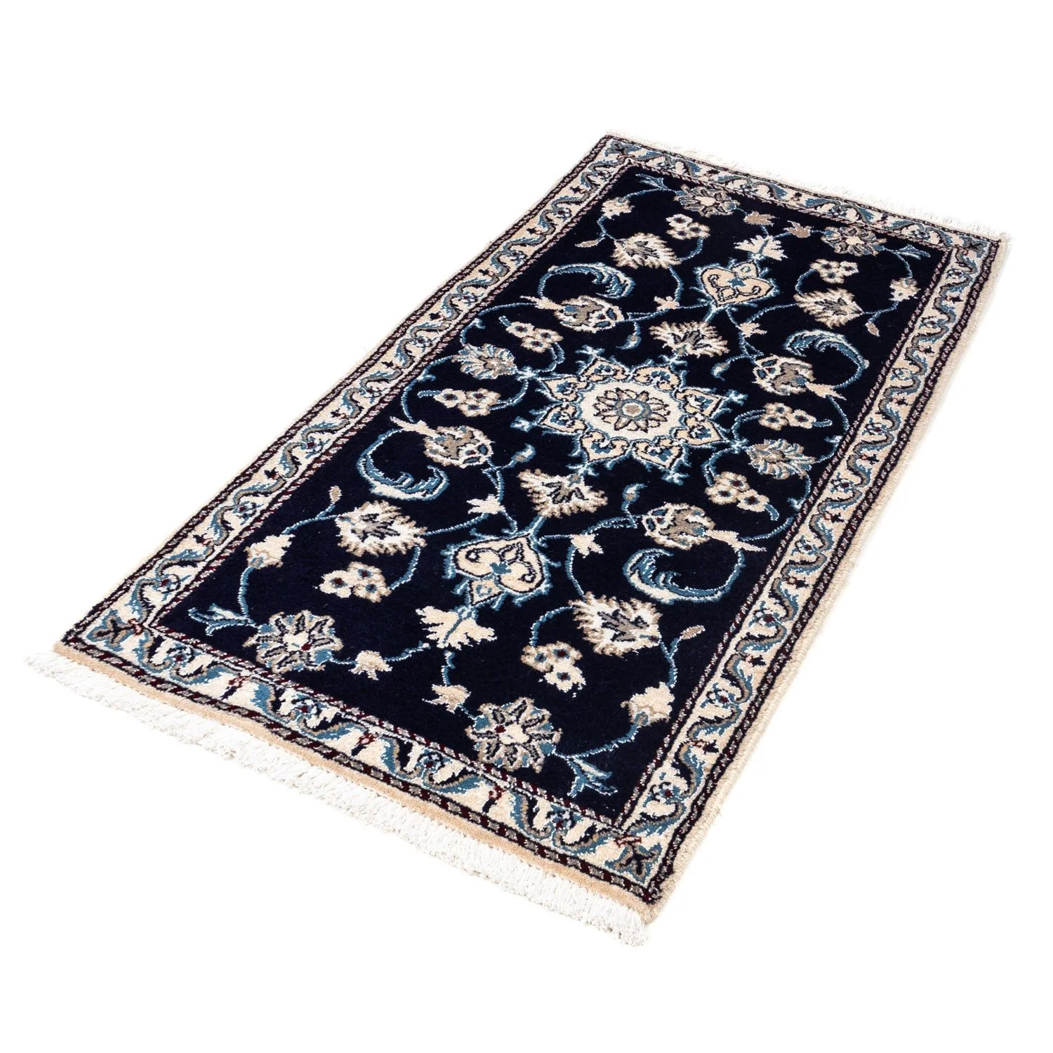 Perserteppich - Nain 141 x 67 cm - dunkelblau - Image 5