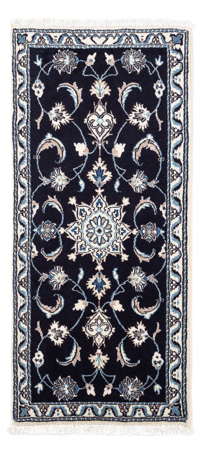 Perserteppich - Nain 142 x 62 cm - dunkelblau