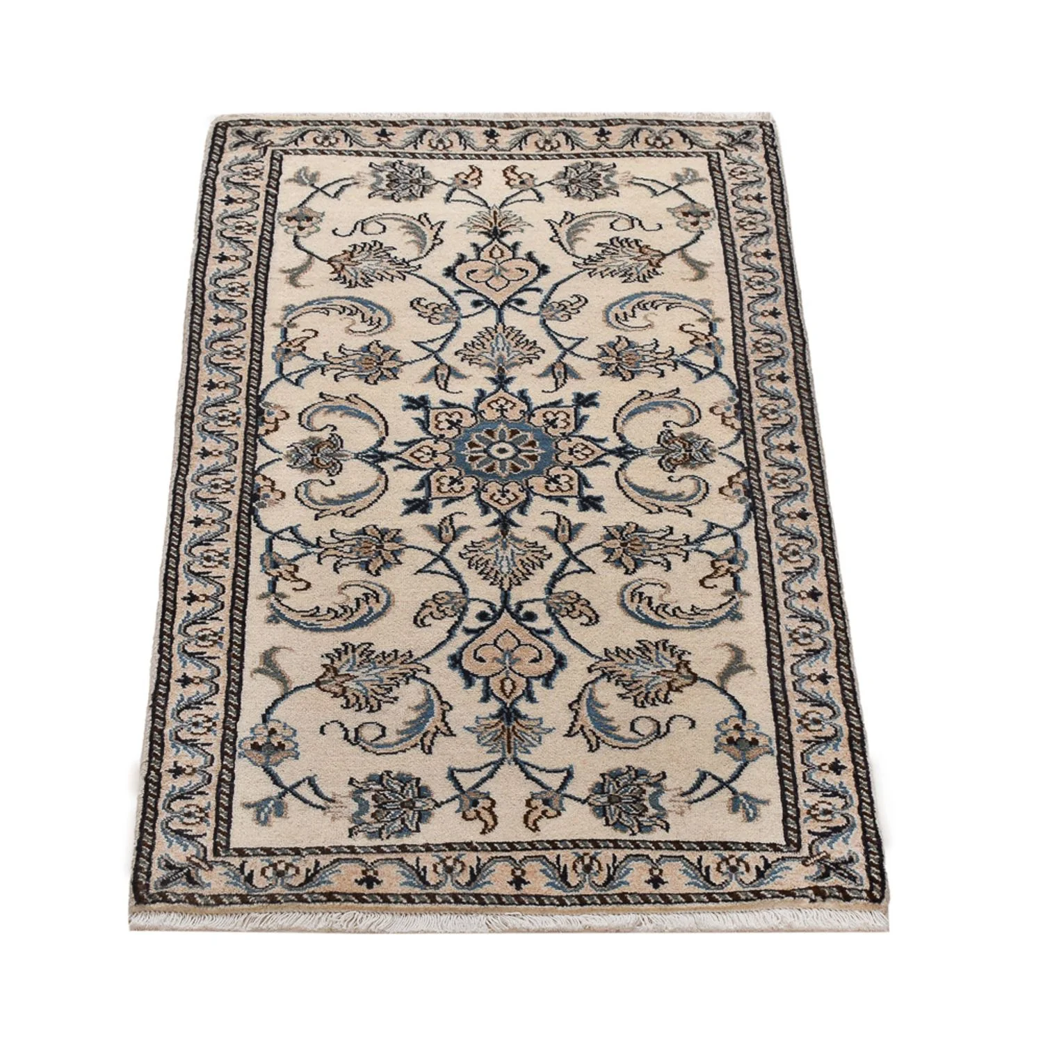 Perserteppich - Nain - 142 x 69 cm - creme - Image 4