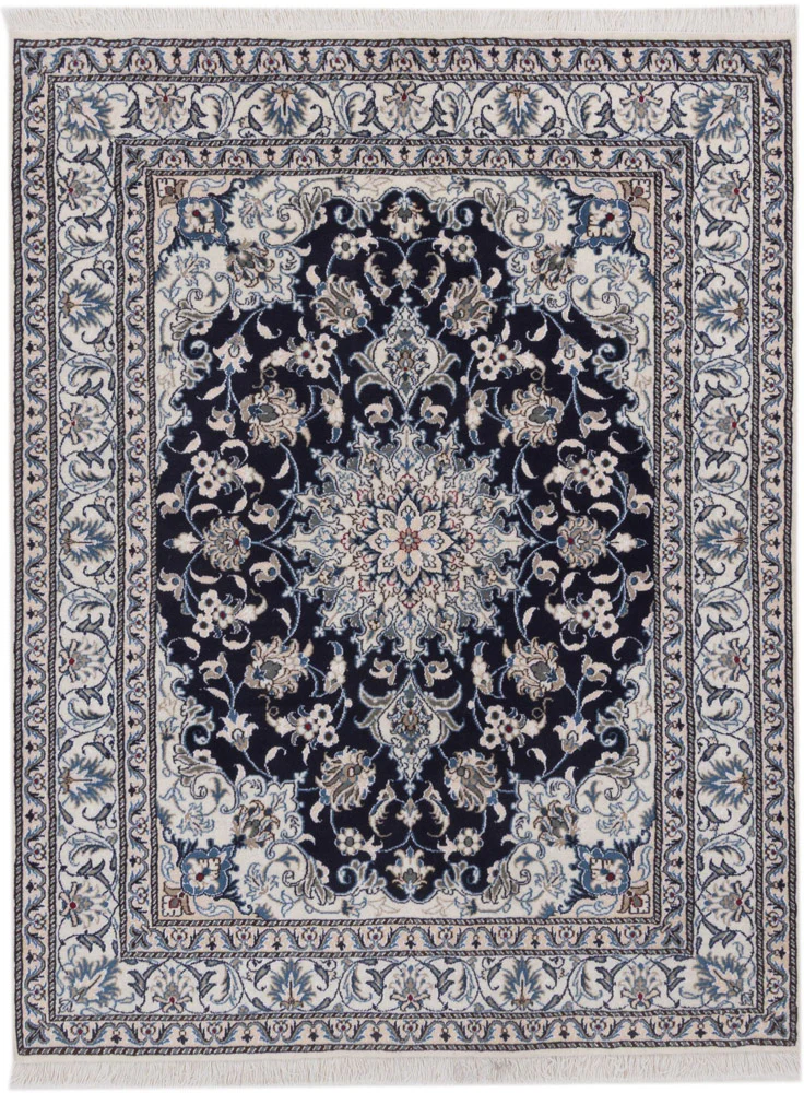 Perserteppich - Nain - 195 x 150 cm - dunkelblau