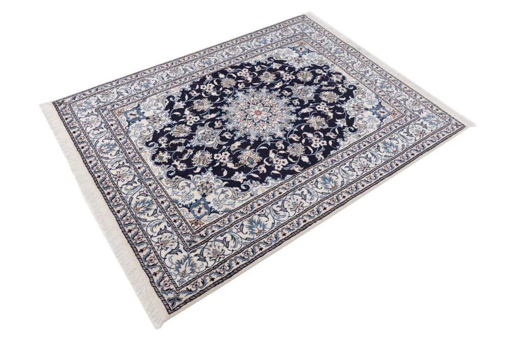 Perserteppich - Nain - 195 x 150 cm - dunkelblau - Image 2
