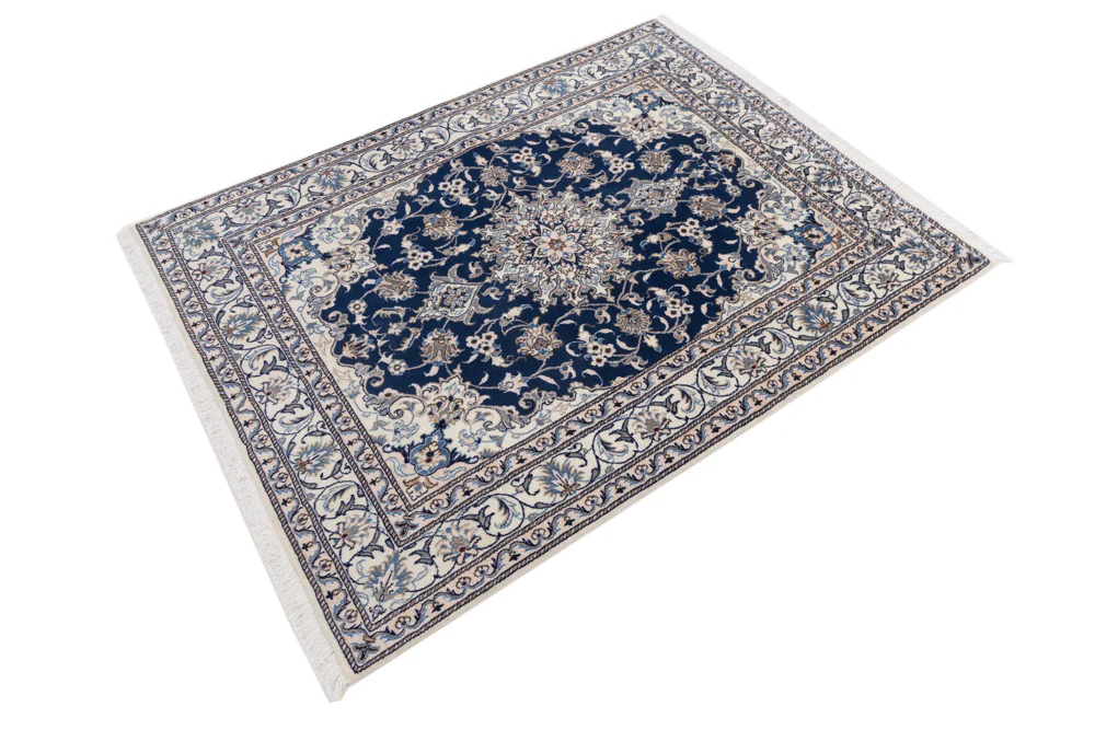 Perserteppich - Nain - 197 x 145 cm - dunkelblau - Image 3