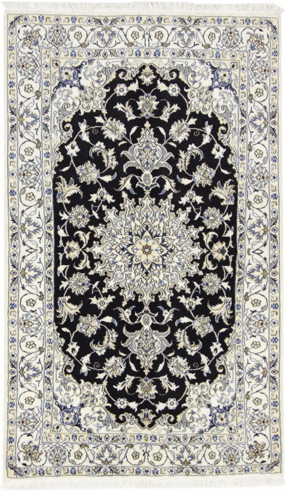 Perserteppich - Nain - 200 x 120 cm - dunkelblau