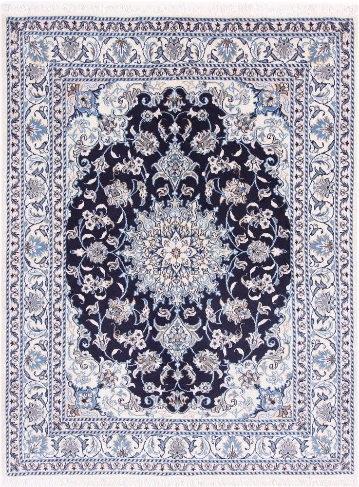 Perserteppich - Nain - 200 x 150 cm - dunkelblau