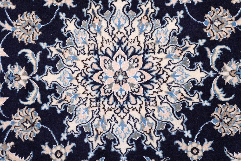 Perserteppich - Nain - 202 x 119 cm - dunkelblau - Image 7