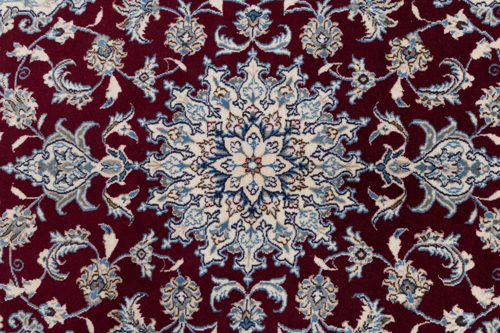 Perserteppich - Nain - 202 x 120 cm - rot - Image 8