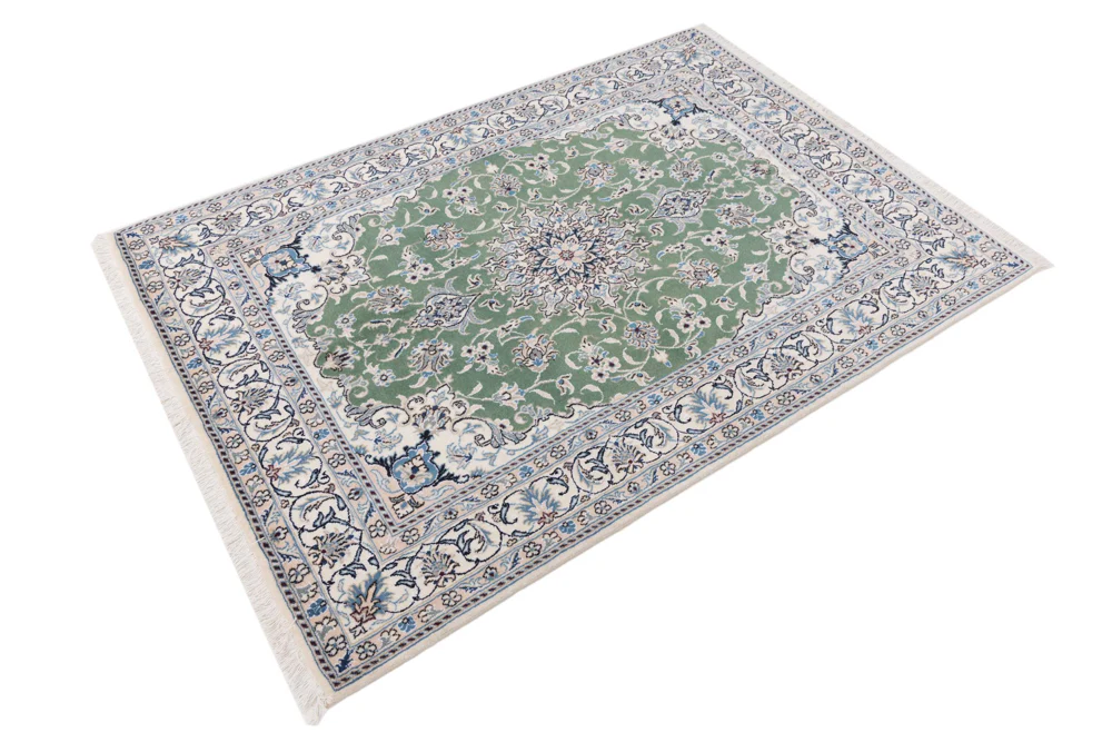 Perserteppich - Nain - 204 x 146 cm - grün - Image 2