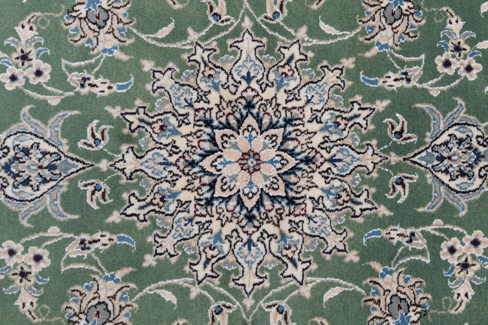 Perserteppich - Nain - 204 x 146 cm - grün - Image 8