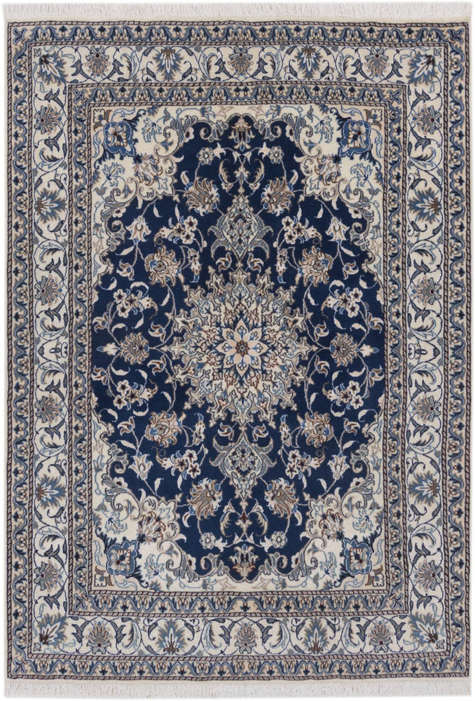 Perserteppich - Nain - 205 x 145 cm - dunkelblau