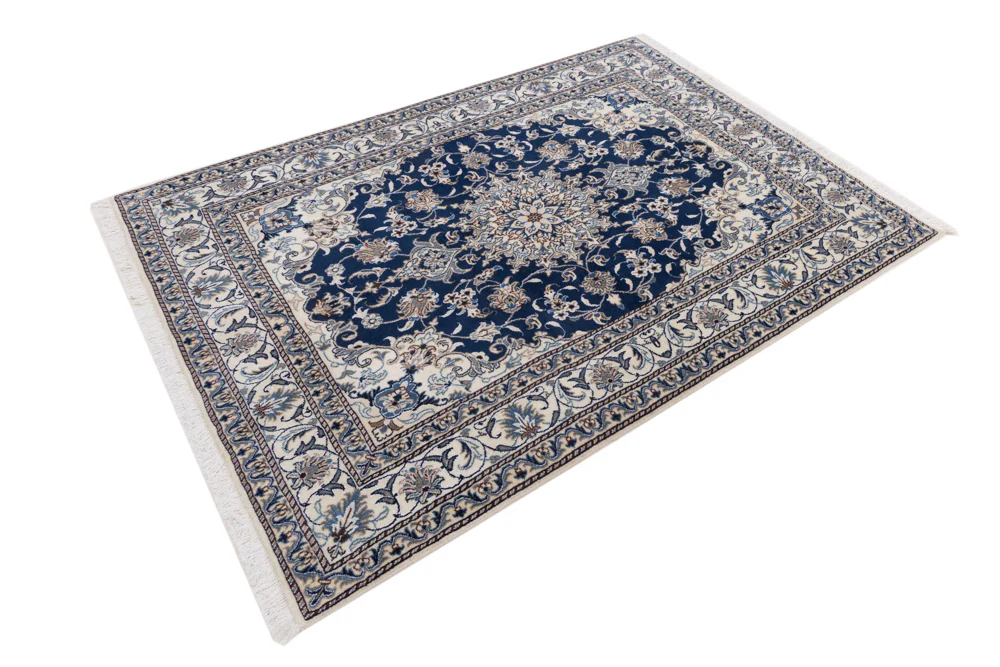 Perserteppich - Nain - 205 x 145 cm - dunkelblau - Image 3