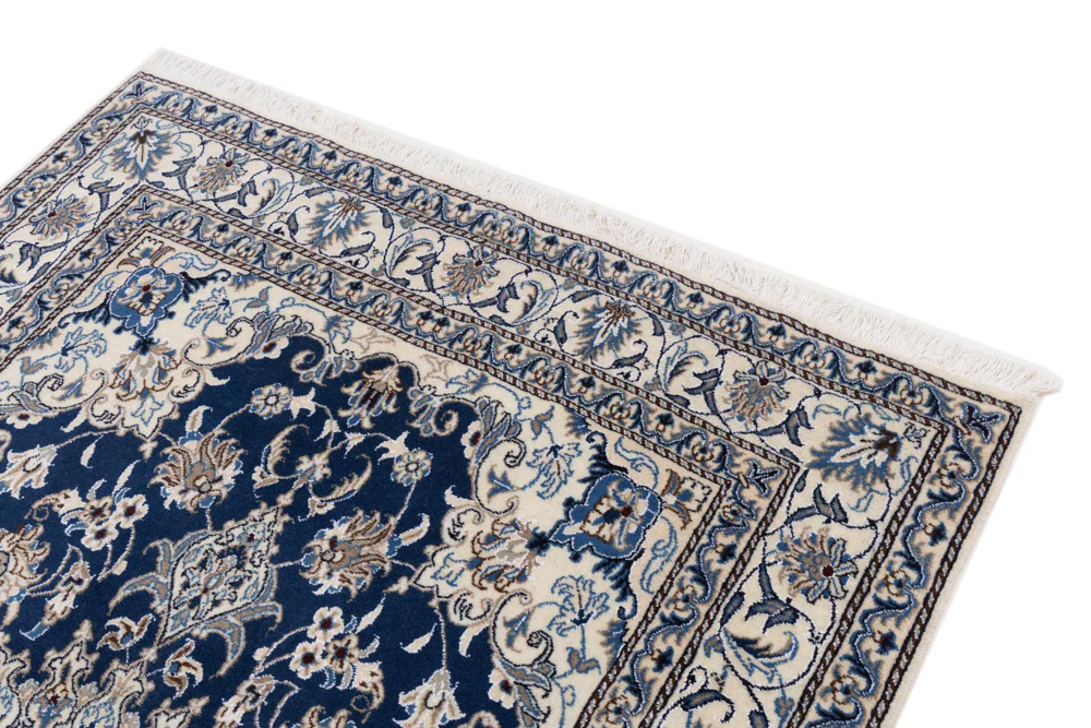 Perserteppich - Nain - 205 x 145 cm - dunkelblau - Image 4