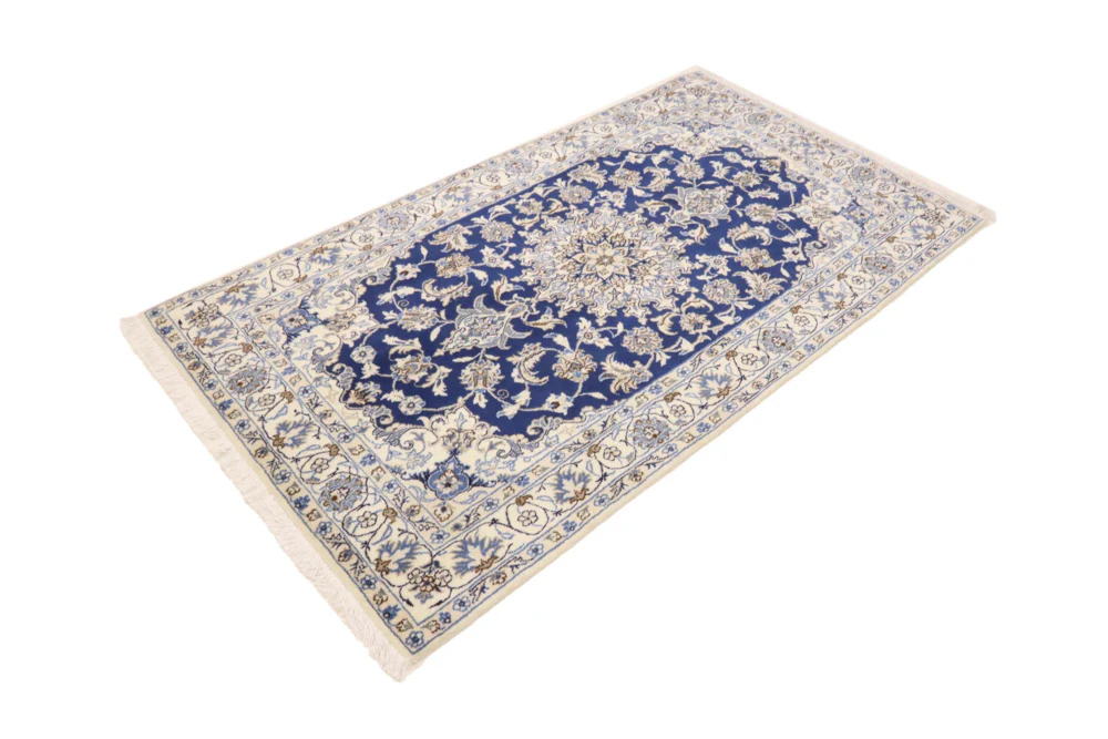 Perserteppich - Nain - 206 x 120 cm - blau - Image 3