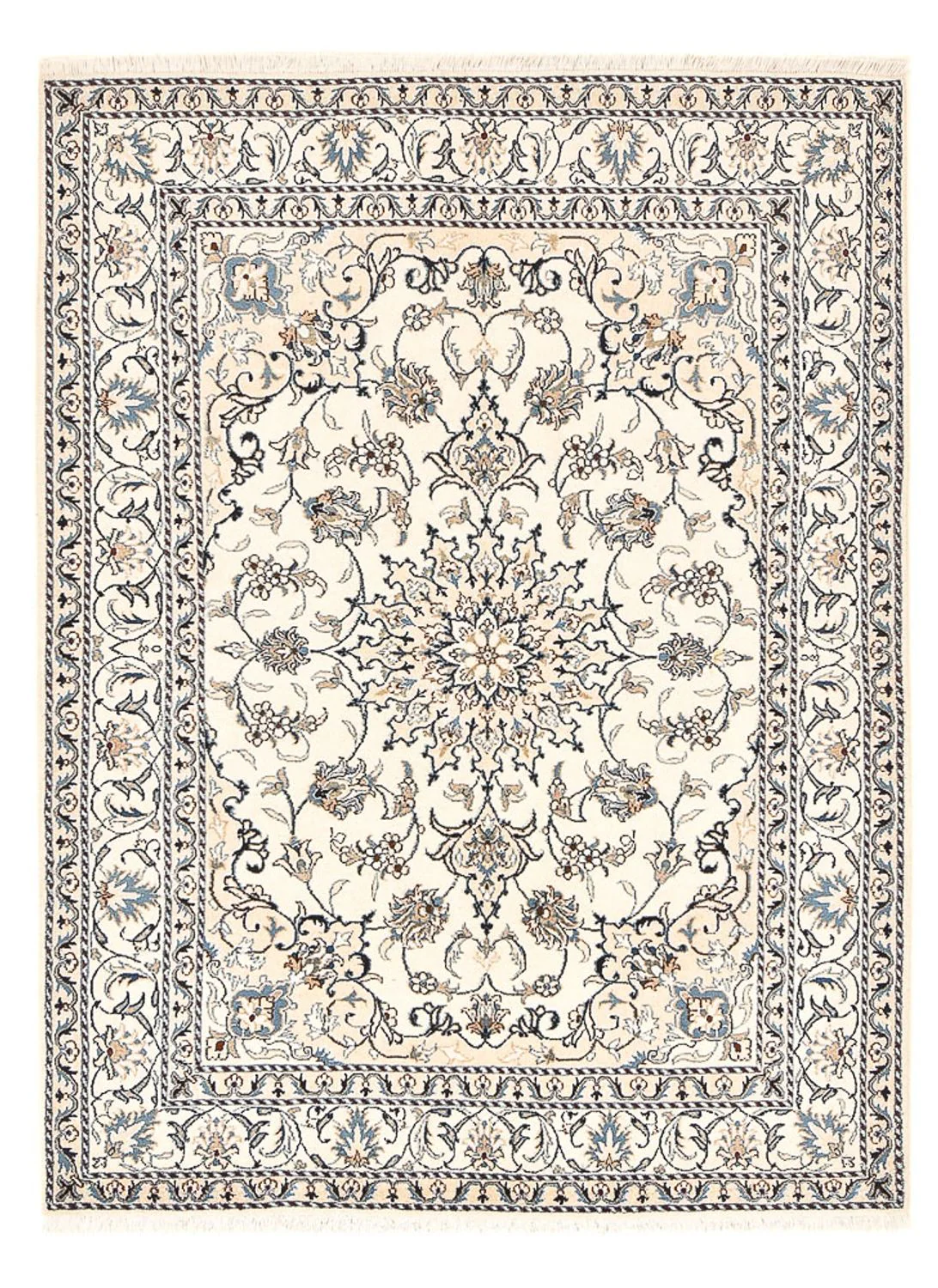 Perserteppich - Nain - 209 x 146 cm - hellbeige
