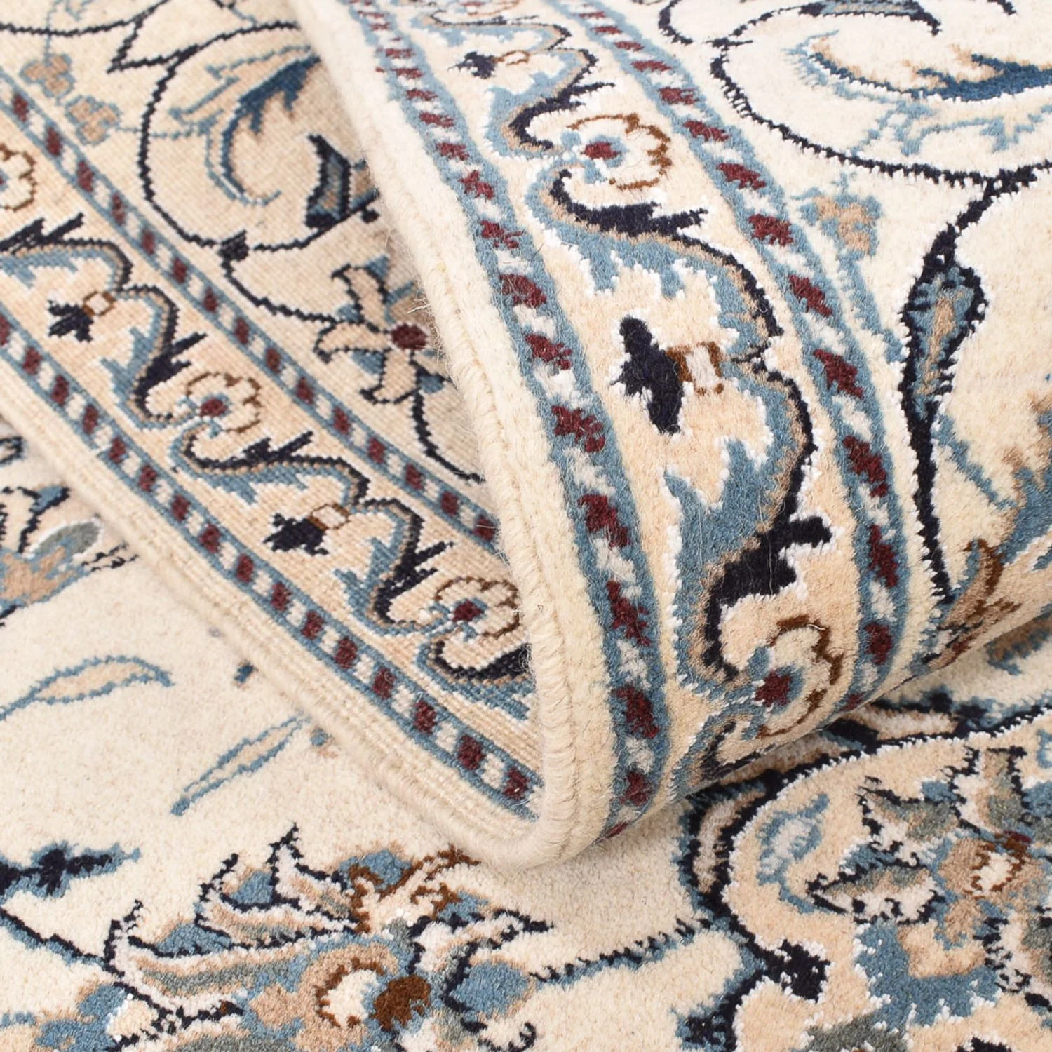 Perserteppich - Nain - 209 x 146 cm - hellbeige - Image 4