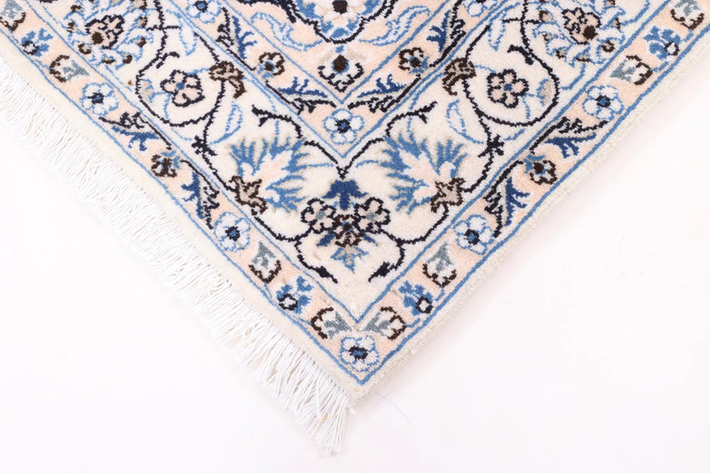 Perserteppich - Nain - 211 x 122 cm - blau - Image 5